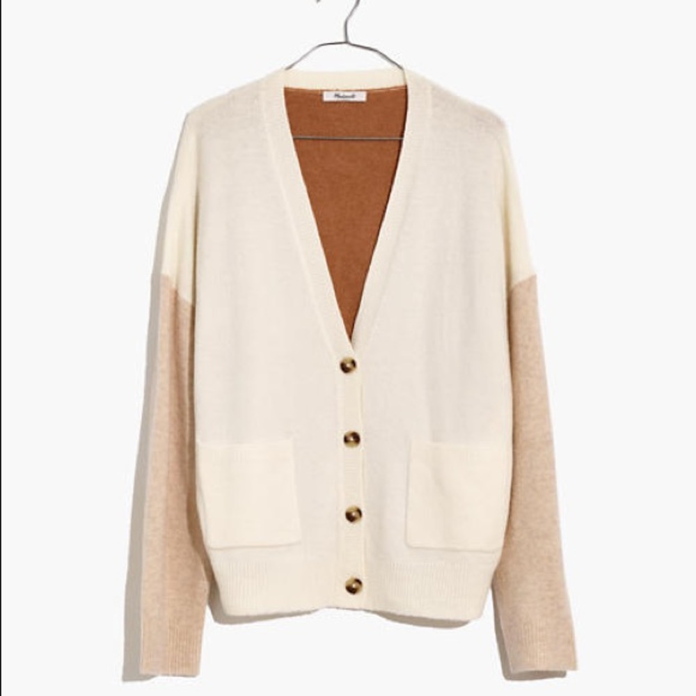 Madewell Short Kent Ex-Boyfriend Cardigan Sweater
